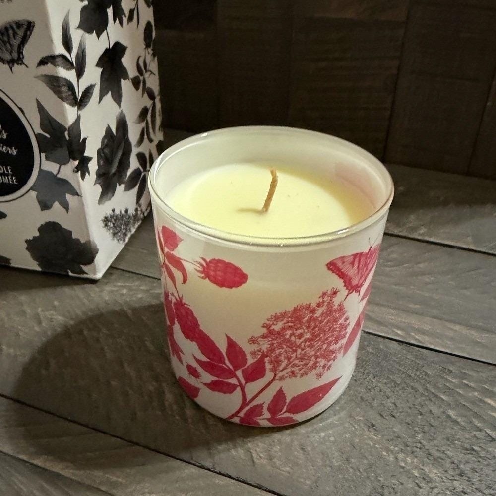 NWT PartyLite spring delight Scented Candle‎ with Floral Design - Picture 6 of 6